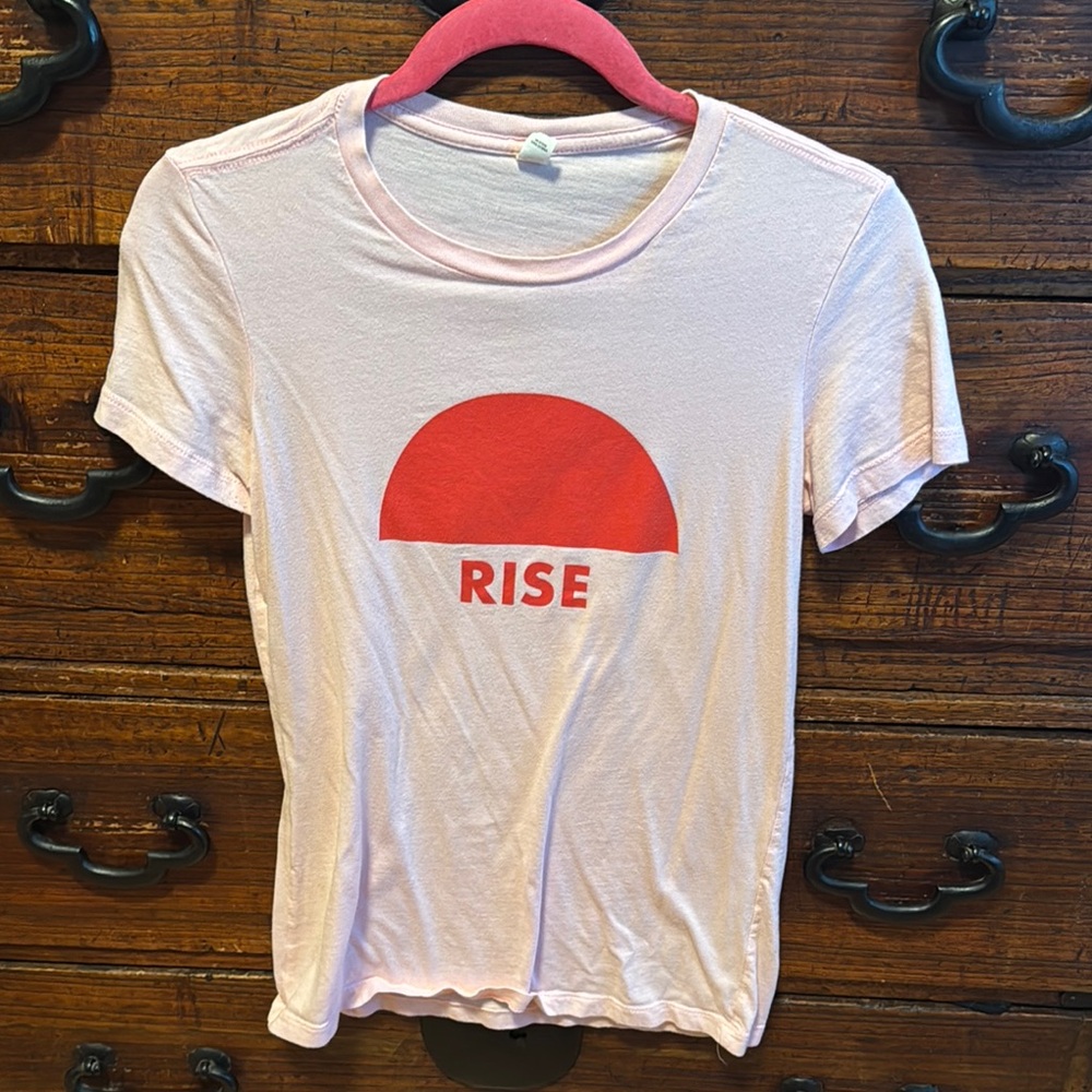 Rise Pink Short Sleeve Tee
